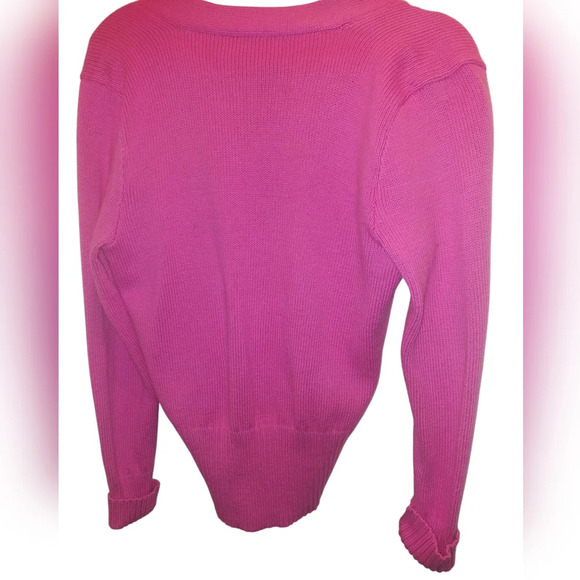 Pink V-Neck Sweater - Picture 2 of 5